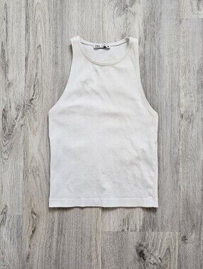 Zara Basic Plain White Tank Top